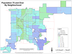 Population 75 and Over By Neighborhood