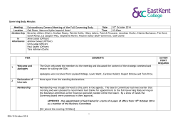 10 October 2014 - East Kent College