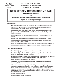 2008 New Jersey Gross Income Tax
