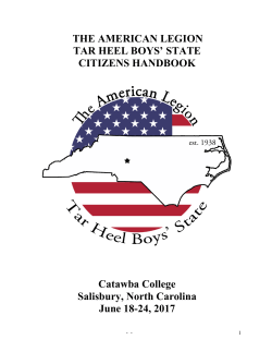 Citizen Handbook - Tar Heel Boys State