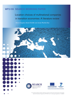 Location choices of multinational companies in transition economies