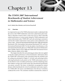 Chapter 13: The TIMSS 2007 International