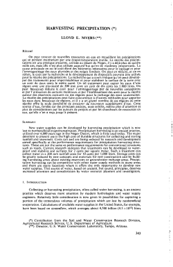 harvesting precipitation