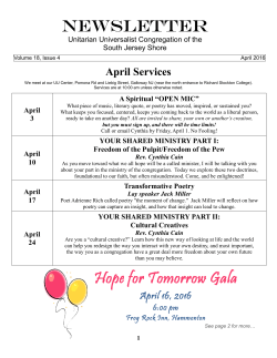 NEWSLETTER Hope for Tomorrow Gala