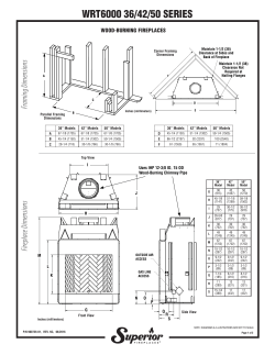 WRT6036/42/50 Wood Fireplace