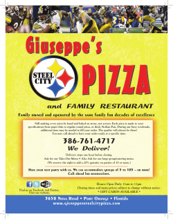 Giuseppe MENU-2.indd - Giuseppe`s Steel City Pizza
