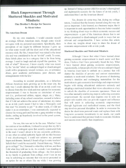 Black Empowerment Through Shattered Shackles and Motivated