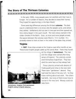 The Story of The Thirteen Colonies