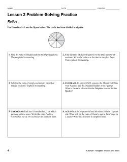 Lesson 2 Problem-Solving Practice Ratios