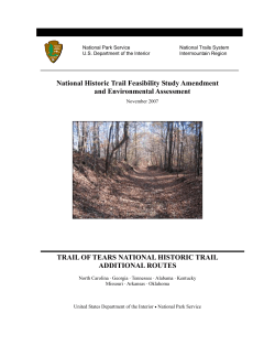 National Historic Trail Feasibility Study Amendment and