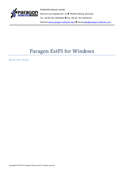 Paragon ExtFS for Windows