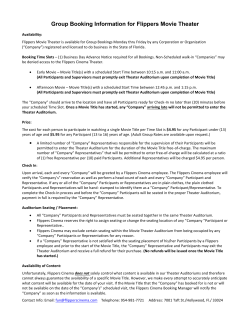 Group Guidelines for Flippers Movie