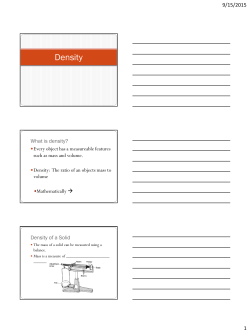 Density