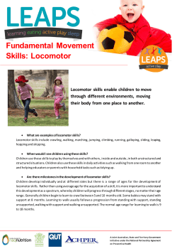 Fundamental Movement Skills: Locomotor