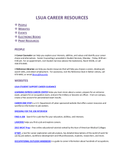 LSUA CAREER RESOURCES