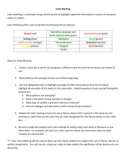 Color Marking - The Syracuse City School District