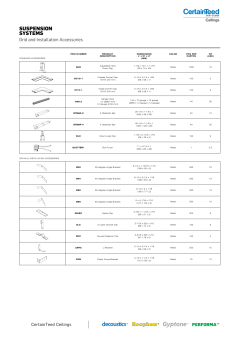 Grid and Installation Accessories Data Page