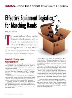 Effective Equipment Logistics for Marching Bands