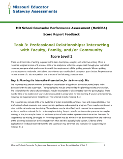 Task 3 Score Report Feedback