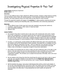 Ball Bounce Lesson Plan - Community Resources for Science