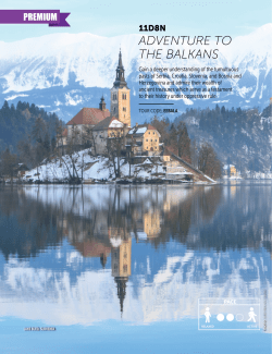 adventure to the balkans