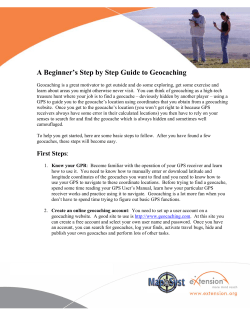 A Beginner`s Step by Step Guide to Geocaching