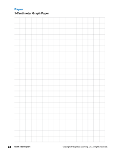 Paper 1-Centimeter Graph Paper