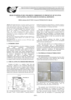 high-temperature chlorine corrosion in presence of sulfur