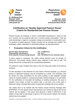 Quality Approved Passive House