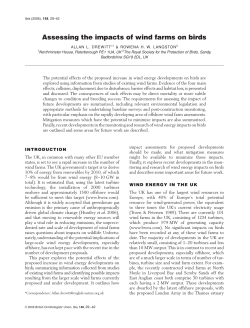 Assessing the impacts of wind farms on birds