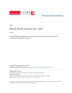 British North America Act, 1867