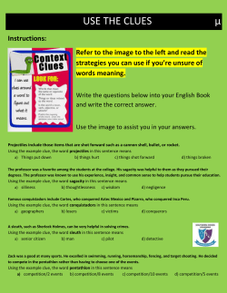 USE THE CLUES &micro;