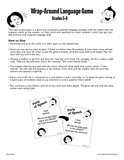 How to Play - Lakeshore Learning