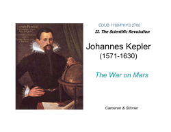 Johannes Kepler - Arthur Stinner