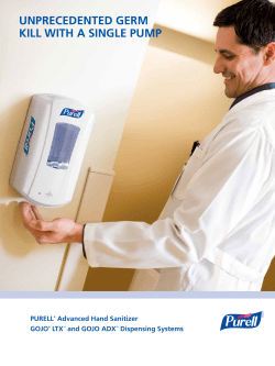 the PURELL&reg; Advanced Brochure