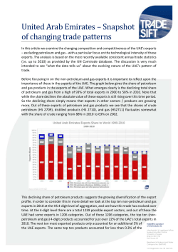 United Arab Emirates &ndash; Snapshot of changing trade