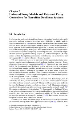 Universal Fuzzy Models and Universal Fuzzy Controllers for Non