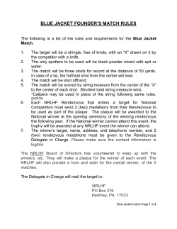 blue jacket founder`s match rules