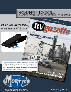 Rubber Pin Box In RV Gazette