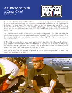 An Interview with a Crew Chief