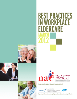 Conducted by The National Alliance for Caregiving for ReACT