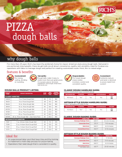 dough balls - Rich`s Foodservice