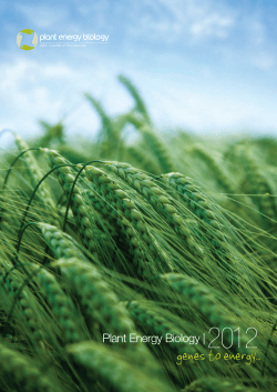 Plant Energy Biology |2012