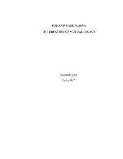 poe and baudelaire: the creation of mutual legacy
