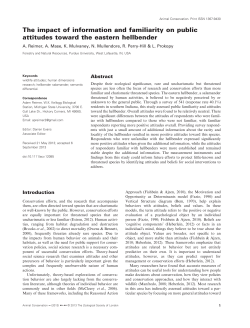 The impact of information and familiarity on public