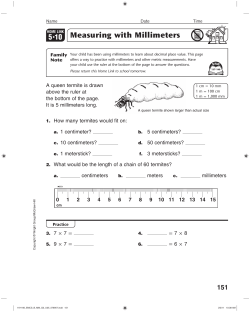 Measuring with Millimeters