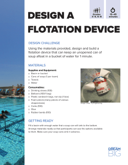 design a flotation device