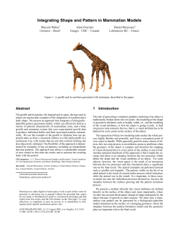 Integrating Shape and Pattern in Mammalian Models