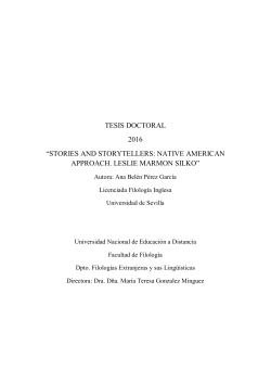 stories and storytellers:native american approach. leslie - e