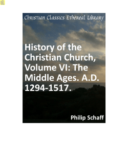 History of the Christian Church, Volume VI